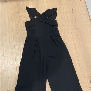Girls Black Dressy Romper Size 12